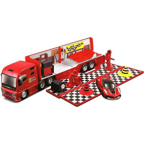 Σετ Φορτηγό Ferrari Racing Hauler 1/43 Bburago (18/31202)